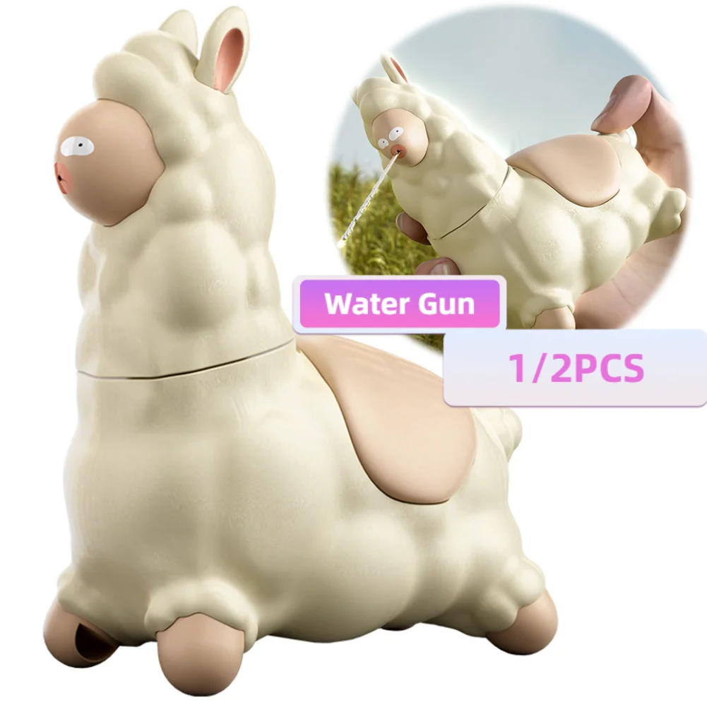 Spitting Llama Water Toy Easy To Fill Handheld Spits Water Toy Leak-Proof Cute Press Water-Sprinkling Toy for Seaside Beach