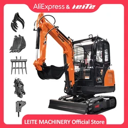 Fast Delivery Mini Excavators 1 Ton 2 Ton Excavators Euro 5/EPA Customizable Home Farm 2.5 Ton Small Bagger Sale 3 Ton Digger