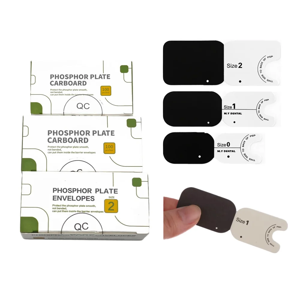 Dental Intraoral Phosphor Imaging Plate Protective Cardboard Barrier Envelopes Paper Sleeves Cover Diagnostic Clinic Size 0 1 2