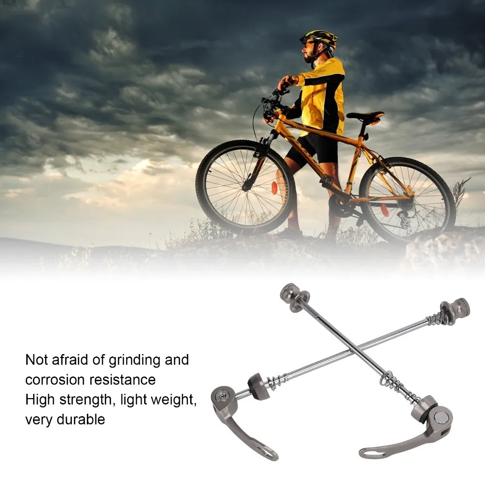 

1 Pair 100/135mm Bicycle Quick Release Skewer Aluminum Alloy Easy Installation Quick Release Axle High Strength Bicycle Skewers