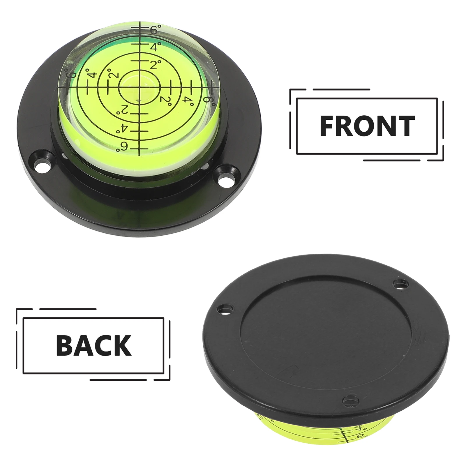 Bubble Level 50X18mm Cylinder Spirit Level Accessories Mini Acrylic Horizontal Measuring Instrument Compact Toolbox RV Tripod