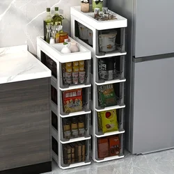 Multilayer Storage Organizer, Spacer Rack for Bathroom, Kitchen, Living Room, Bedroom Essentials, Floor Cabinet with Drawers
