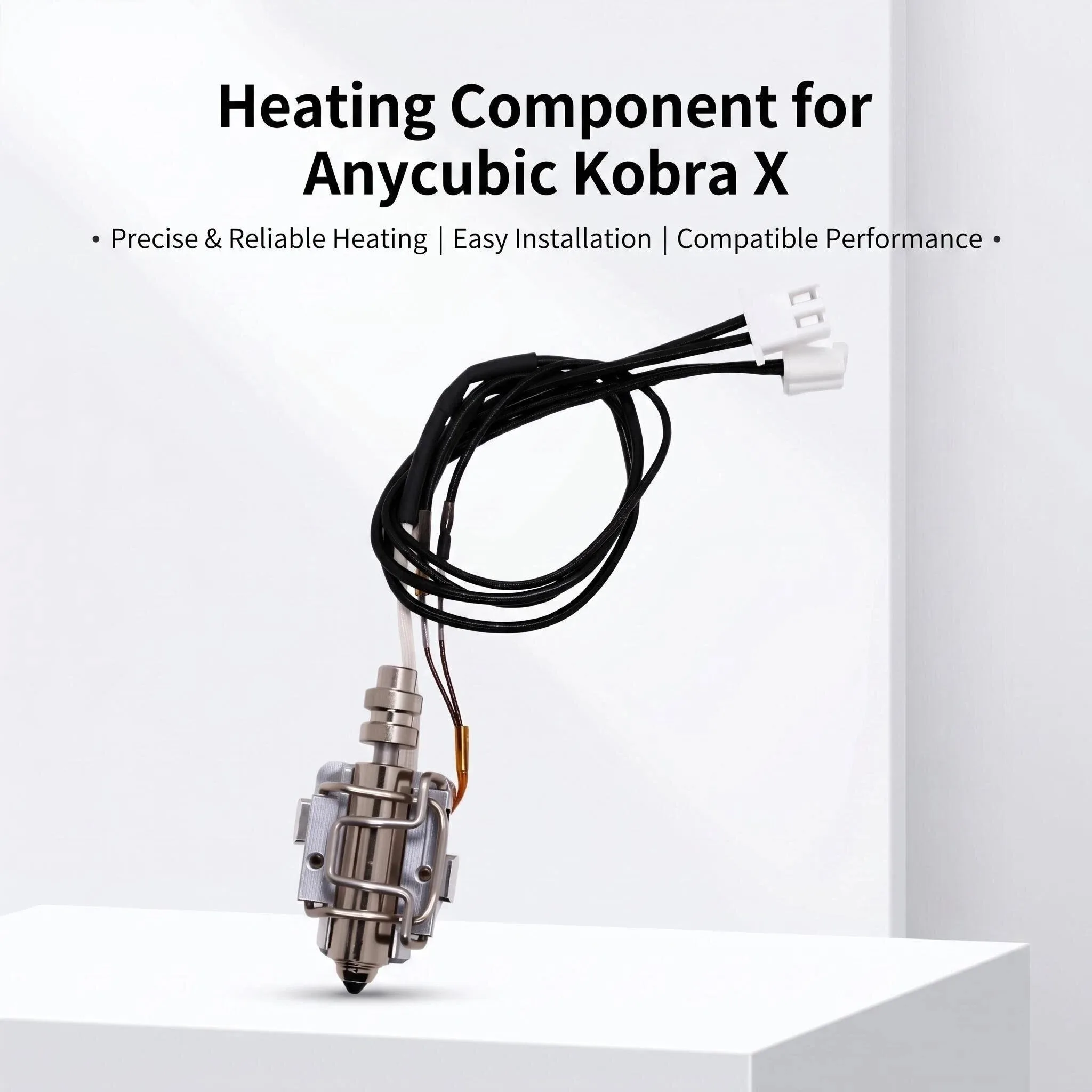 Kobra X Düsen-Kit mit Heizelement & Silikonhülle – Kompatibler Ersatz für Anycubic Kobra X, inklusive Reinigungsbürste – Detail 1