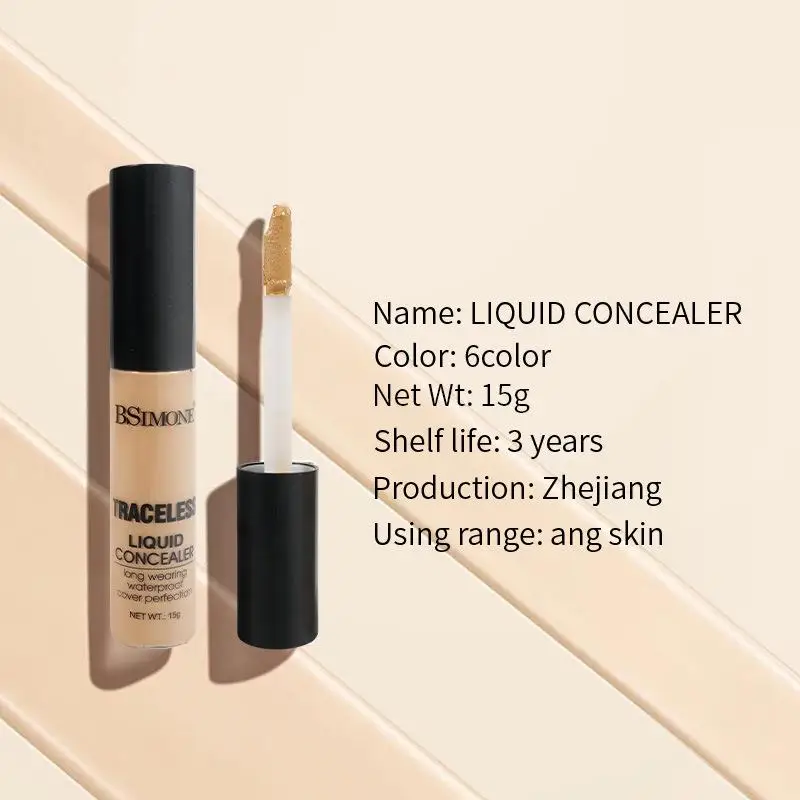 BSIMONE リキッドコンシーラー：クマ、シミ、毛穴対策の軽量処方 - 自然な仕上がりのクリーミーコンシーラー