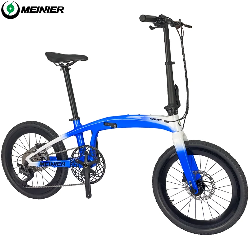 Full Carbon Folding Bike 20 Inch Foldable Bike 10-Speed Disc Brake Carbon Folding Bicycle