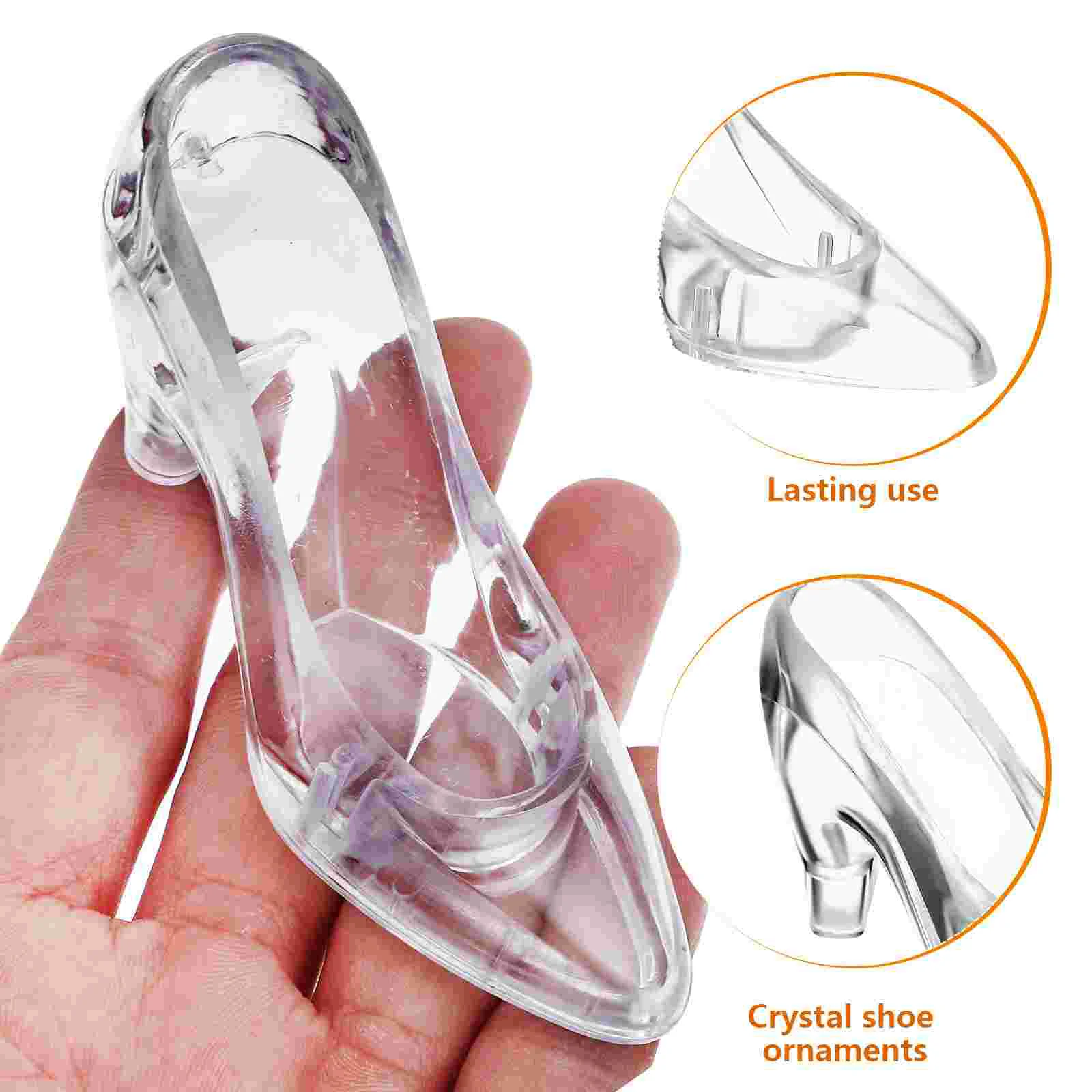 12 Uds. Adornos creativos de cristal para zapatos, zapatillas, tacones altos, estatuilla, adorno en miniatura, decoración con personalidad