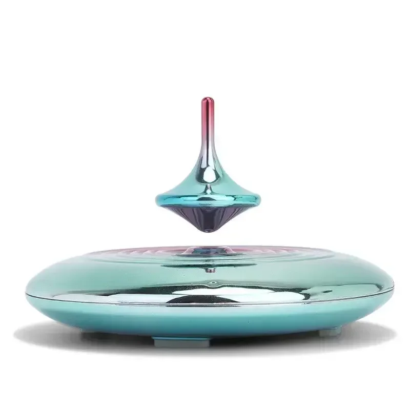 Magnetic levitation rotating gyro black technology toy boring small toy ornament to send cool high-end birthday gifts