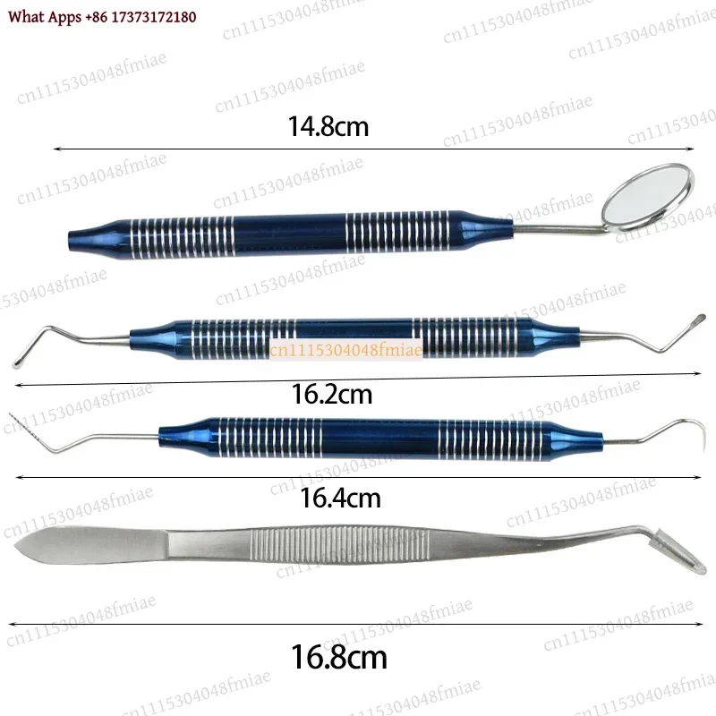 k3 Medical Grade Stainless Steel Dental Hygiene Kit, Scaler & Explorer Set for Professional Plaque Removal