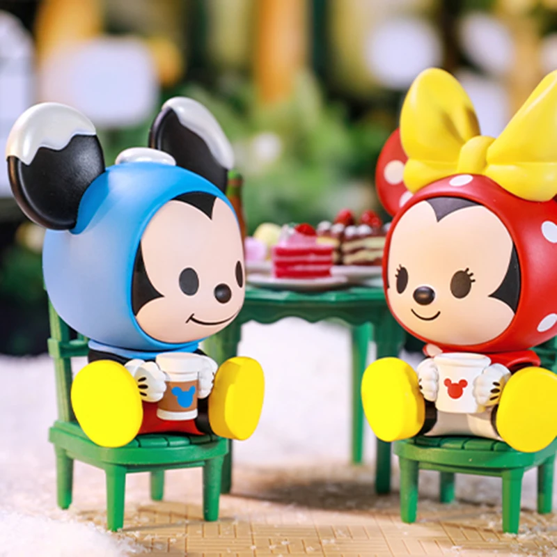 Disney Mickey and Friends Winter Series Action Figure Toys Pete Pluto Chip Dale Scrooge Mcduck Donald Daisy Figures Dolls Gifts