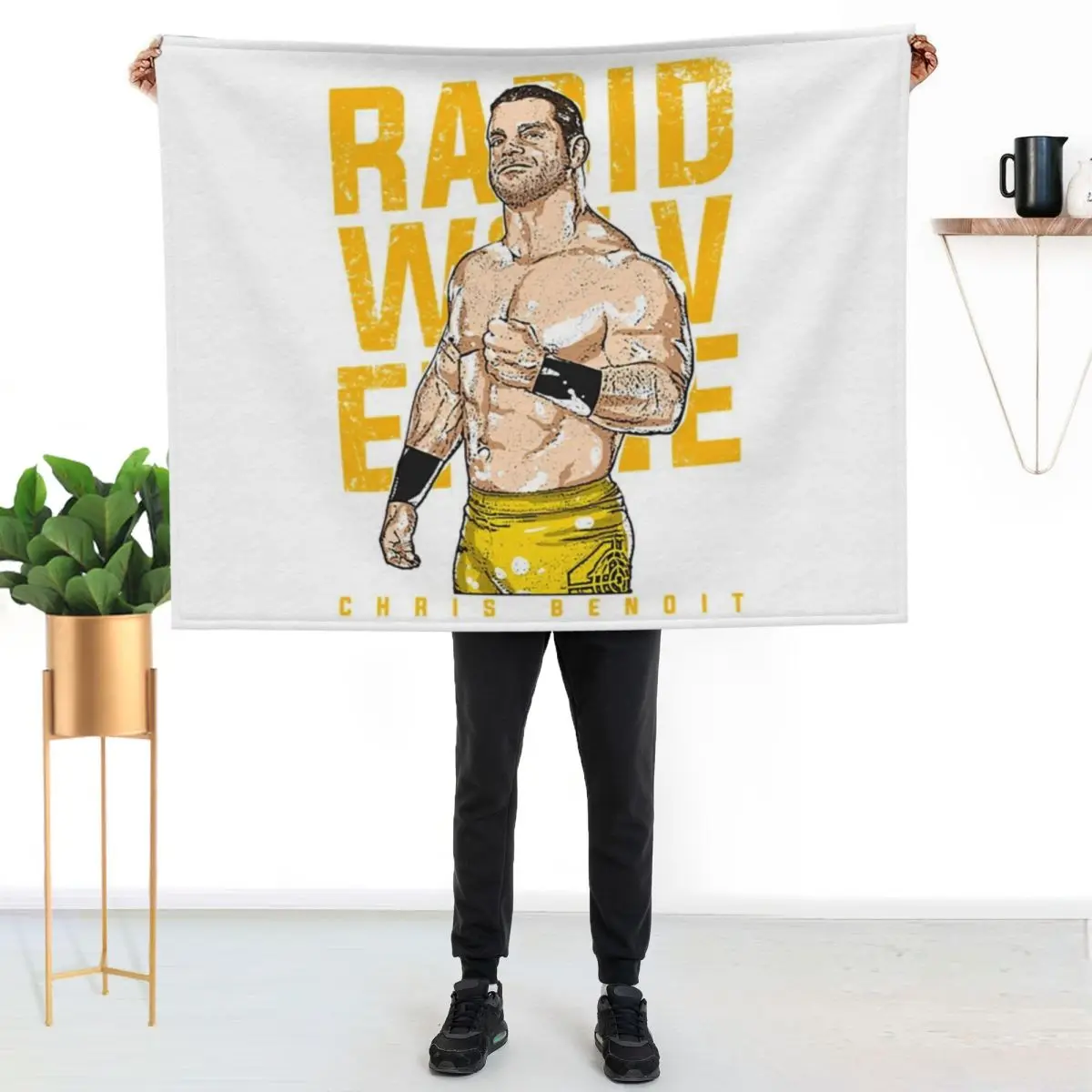 Chris Benoit T-ShirtChris Benoit Throw Blanket Portable Lightweight Blanket for Travel Camping