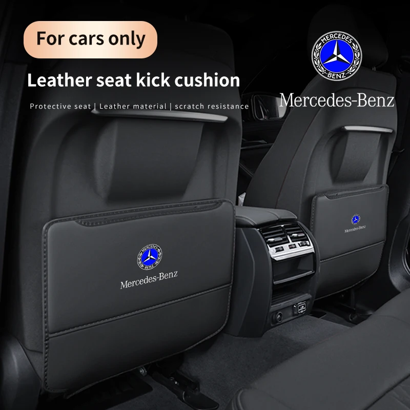 Mercedes-Benz A B C E S V R Class AMG Sprinter GLA GLK GLC GLS SLK SLC CLS CITAN Pilot Car Seat Back Anti-Kick Pad Storage Bag