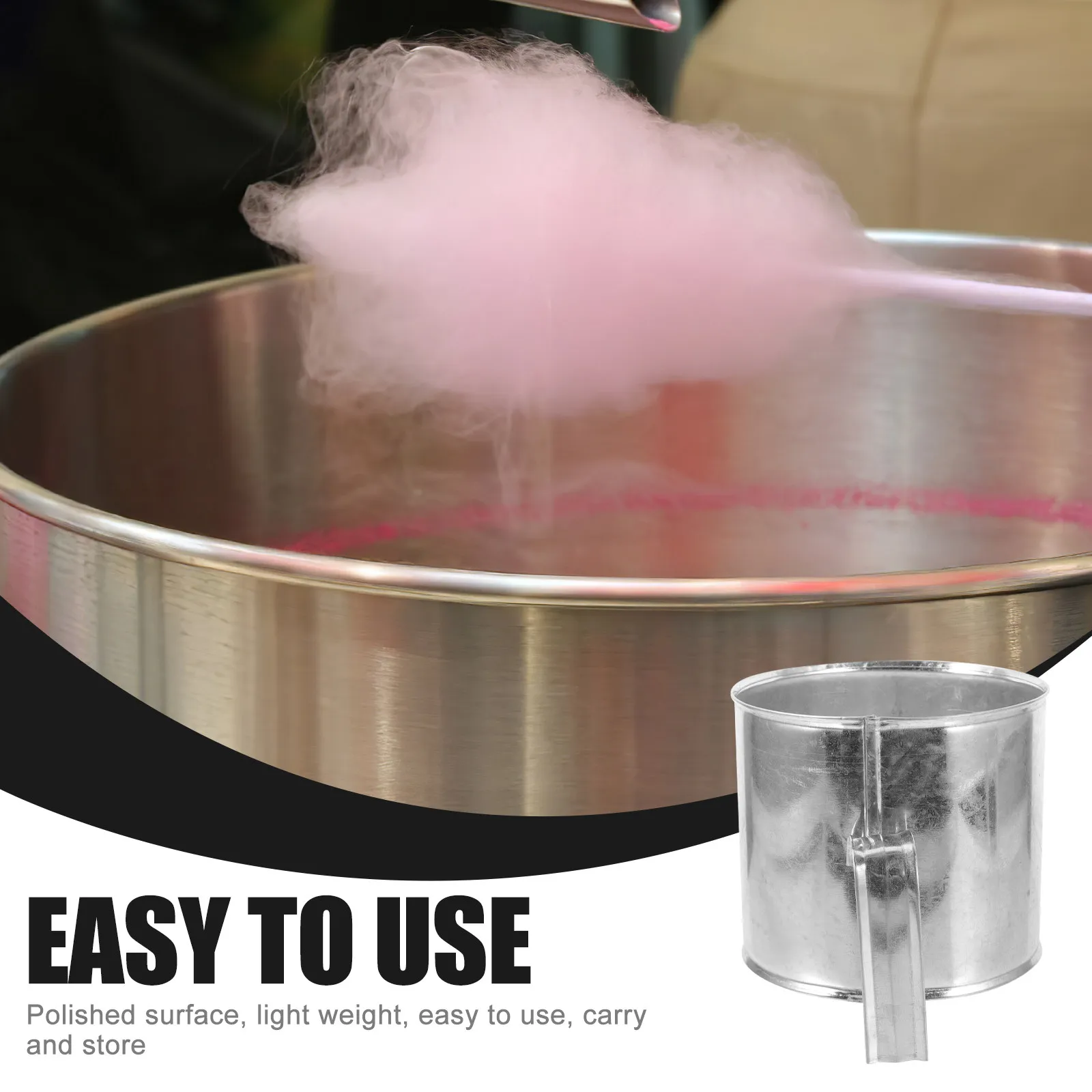 Cotton Candy Packaging Bag Bucket Metal Iron Ring Loop For Dessert Store Home Kitchen Bar Use Portable Packaging Supply view 3