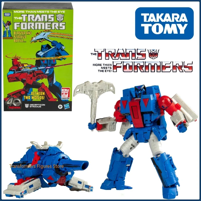 In Stock Takara Tomy Transformers 40th Anniversary Straxus/Montenegro Figure Model Anime Action Deformation Robot Toys Gifts