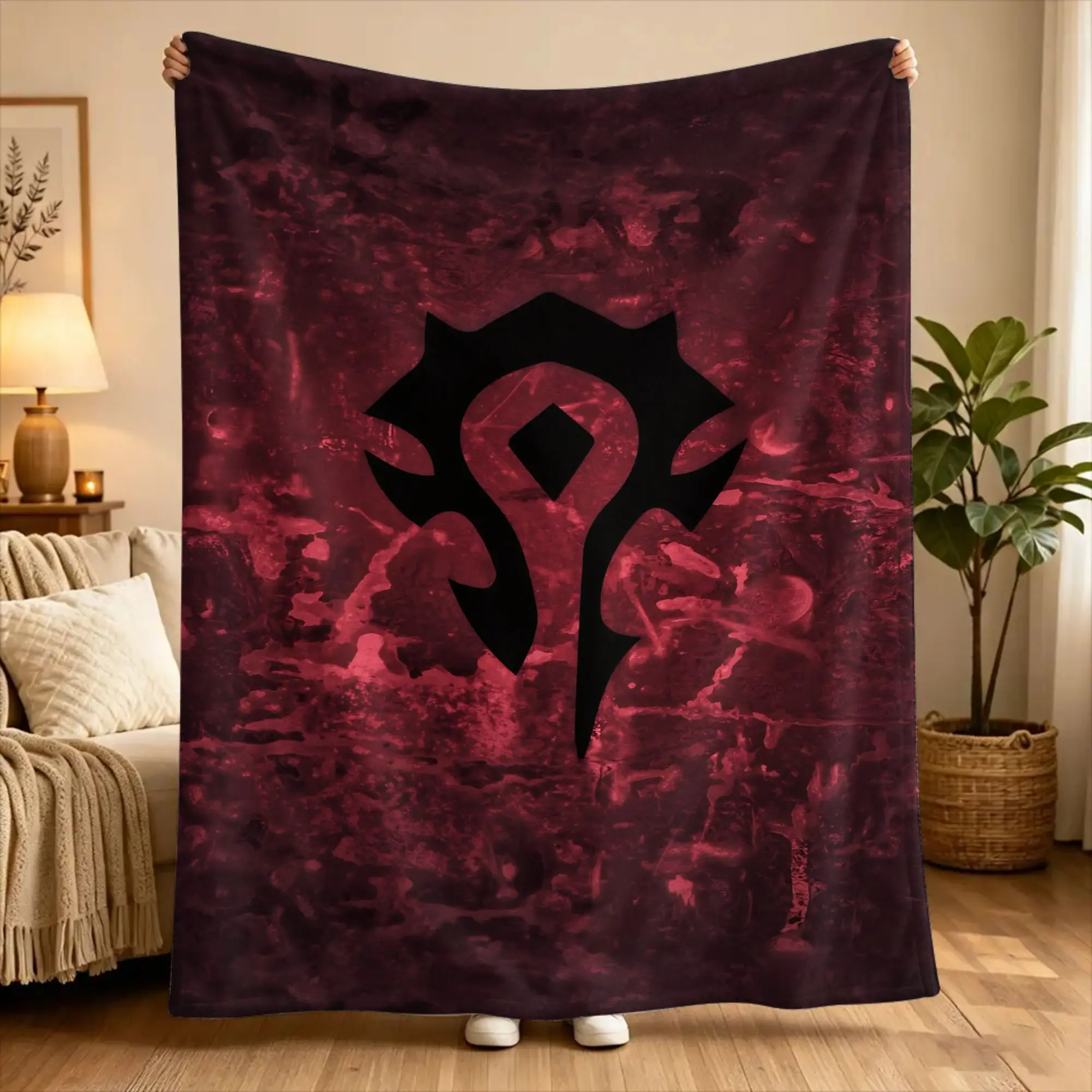 BlanketGirls Boys Airplane Travel World of Warcraft Game Throw Blanket  Flannel Bedspread For Living Room Funny Sofa Bed Cover