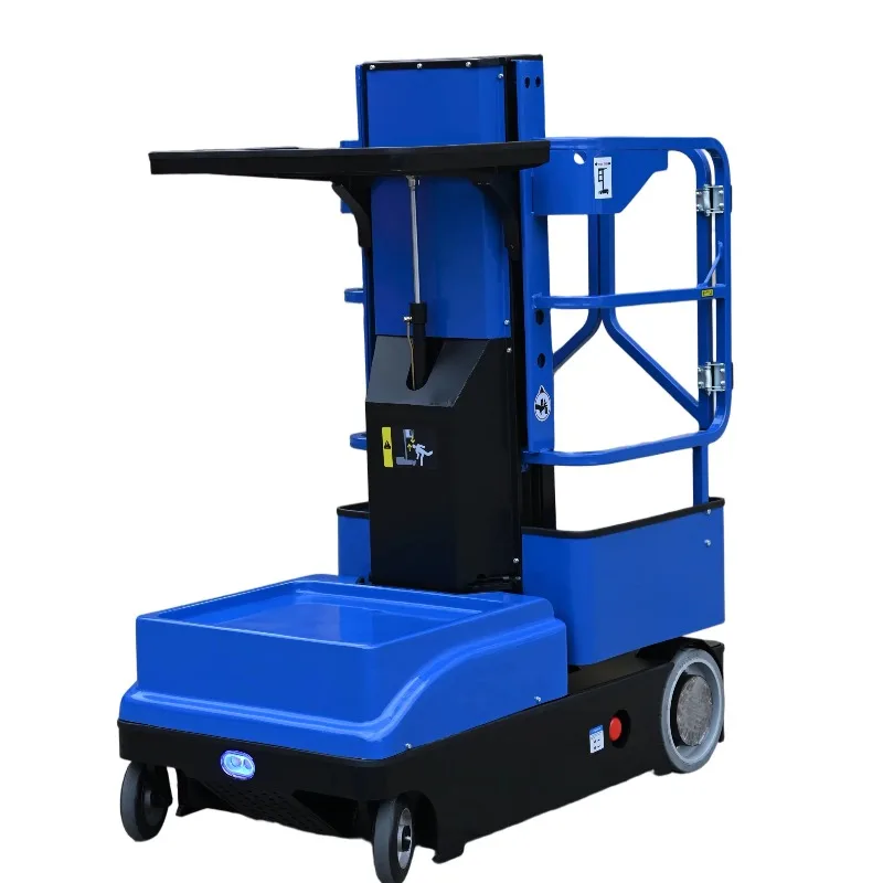 Aerial Order Picker Full Electric Self-Propelled Narrow Aisle 3/4m Lifting Height Warehouse Supermarket Stock Picking Equipment