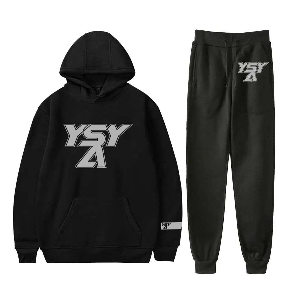 

YSY A Merch Hoodies Set Hoodie Pants Two-Piece Pullover Men Women Clothes Everyday Wear