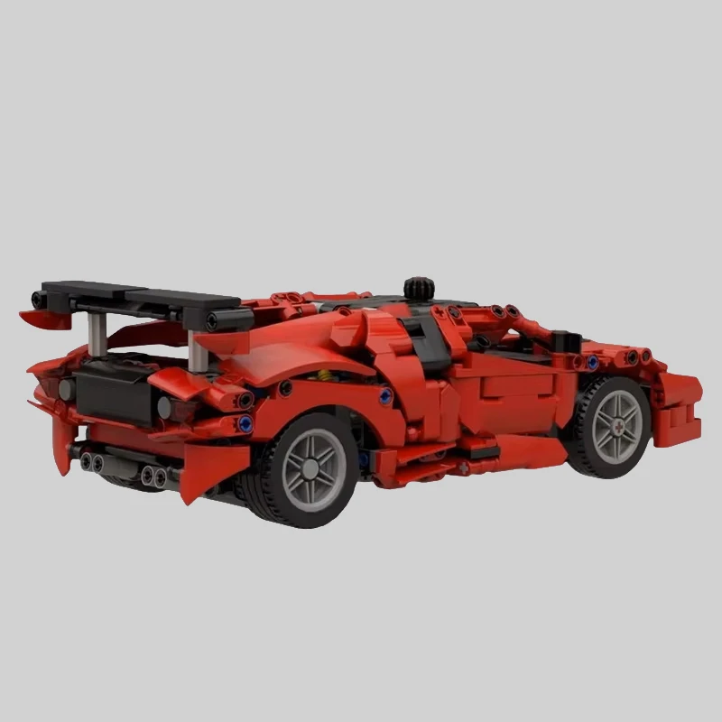 837 ELEMENTÓW MOC-239304 Supercar Techniczny Speed Champions Samochód Miejski Klocki Konstrukcyjne Model Pojazdu Zabawki do Składania Prezent dla Dorosłych i Dzieci