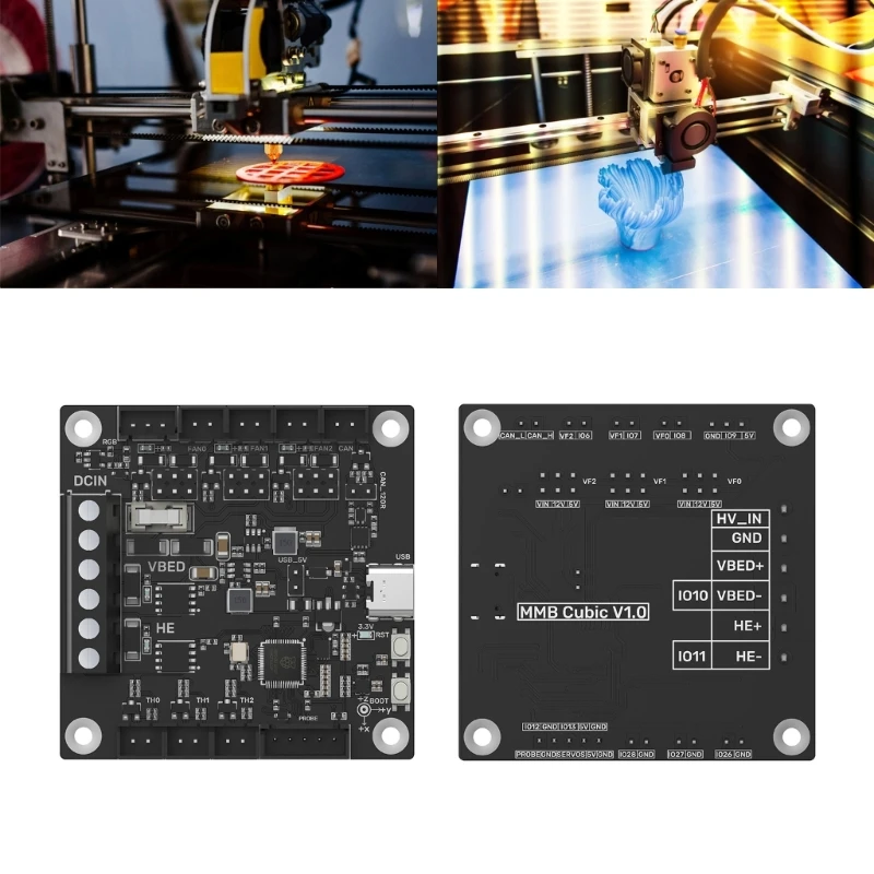 

Материнская плата MMB Cubic V1.0 для 3D-принтера высокой производительности для Voron2.4, платы управления точностью с быстрым нагревом