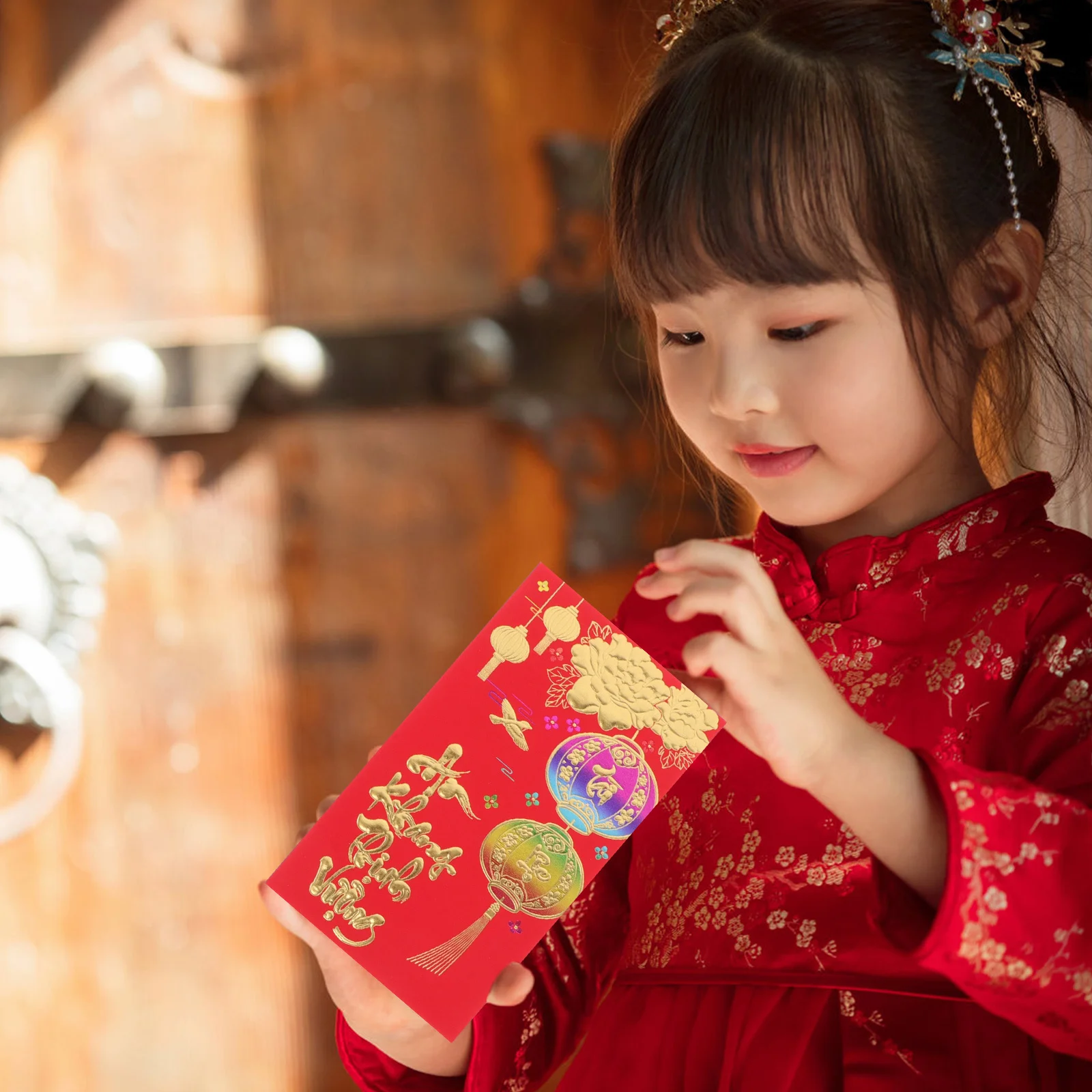 48Pcs Vietnamese Red Envelopes for New Year Horse Year Paper Money Packets Lunar Festival Lucky Money Bags Party Supply