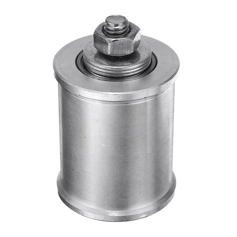 Nowy 30/50mm DIY podwójne łożysko koło napędowe szlifierka taśmowa koło prowadnicy przenośnika z 8mm pręt wału/klucz 1 zestaw