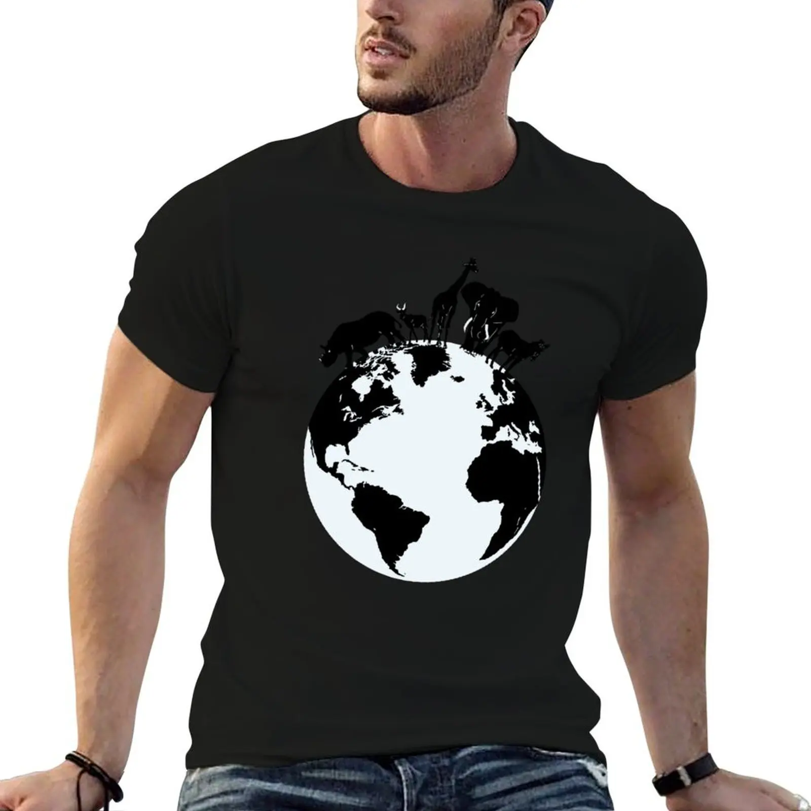 

Animal's World T-Shirt man t shirt luxury t shirts for man graphic funny T-Shirt