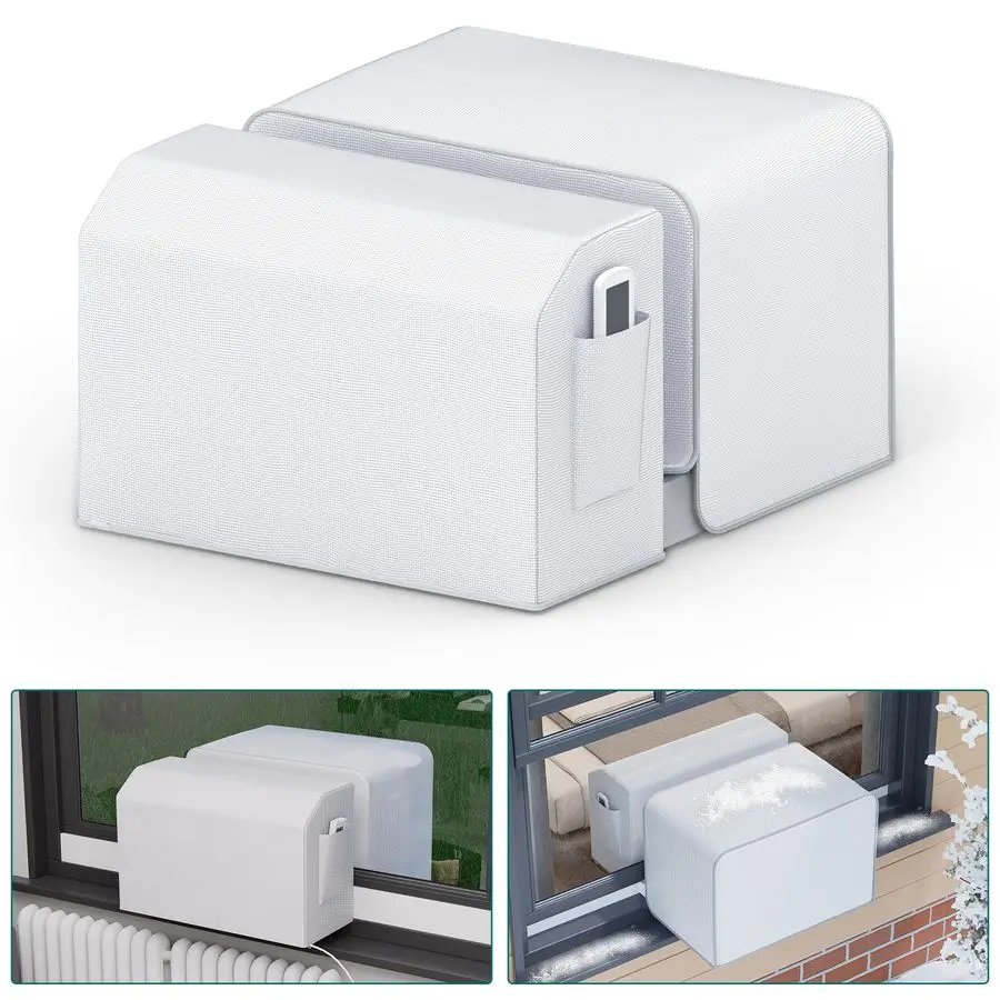 

2 Pack Window AC Cover for UShaped Units Indoor and Outdoor Universal Fit for 8000 10000 12000 BTU DustProof Waterproof Air Cond