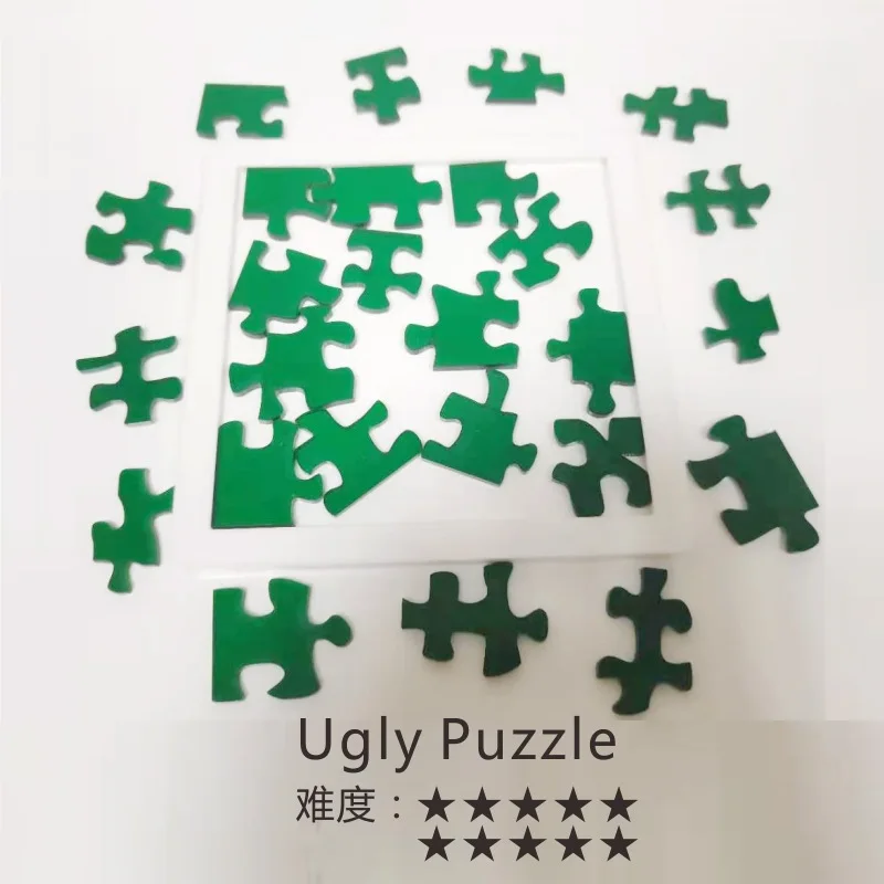 Portátil Acrílico Pieces Brain Teaser Jigsaw Puzzle, Anti Stress Toy para Adultos, Jogos de Viagem, Tangram Board Cube, Novidade Presentes para Crianças