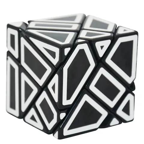 Lefun FangCun Ghost 6cm Cube Magico 3x3 Strange-shape Cube Magic Puzzle Hollow Sticker SpeedCube Educational Toys Ghost Cube