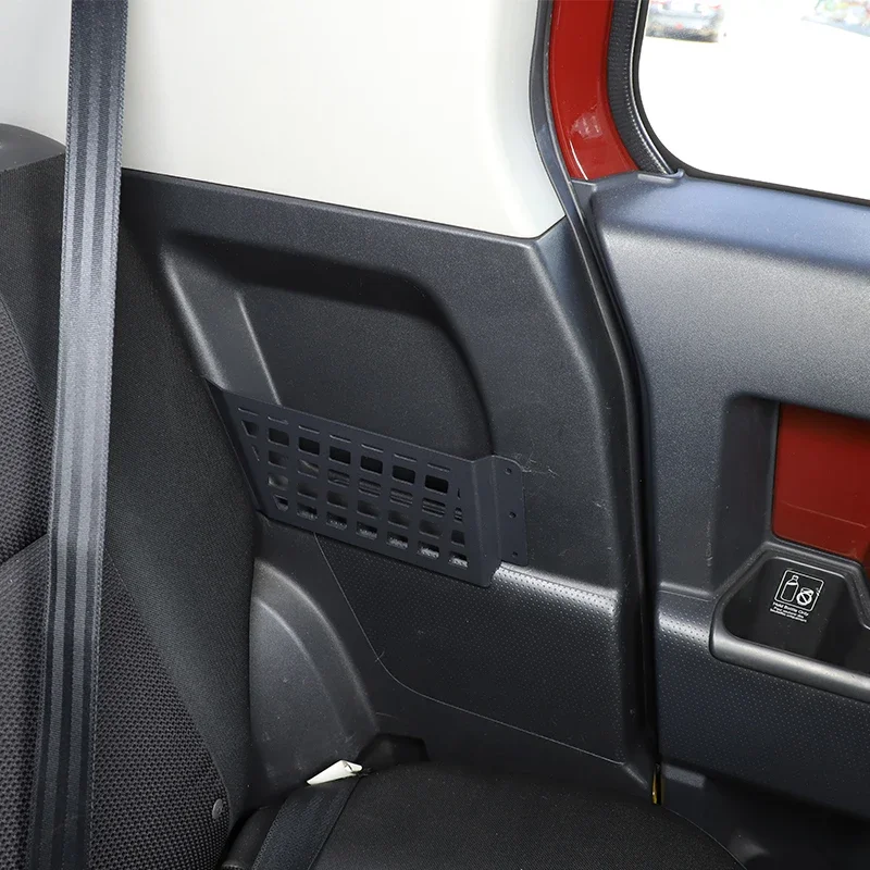 For 2007-2021 Toyota FJ Cruiser aluminum alloy black car styling rear seat side storage finishing bezel car interior accessories