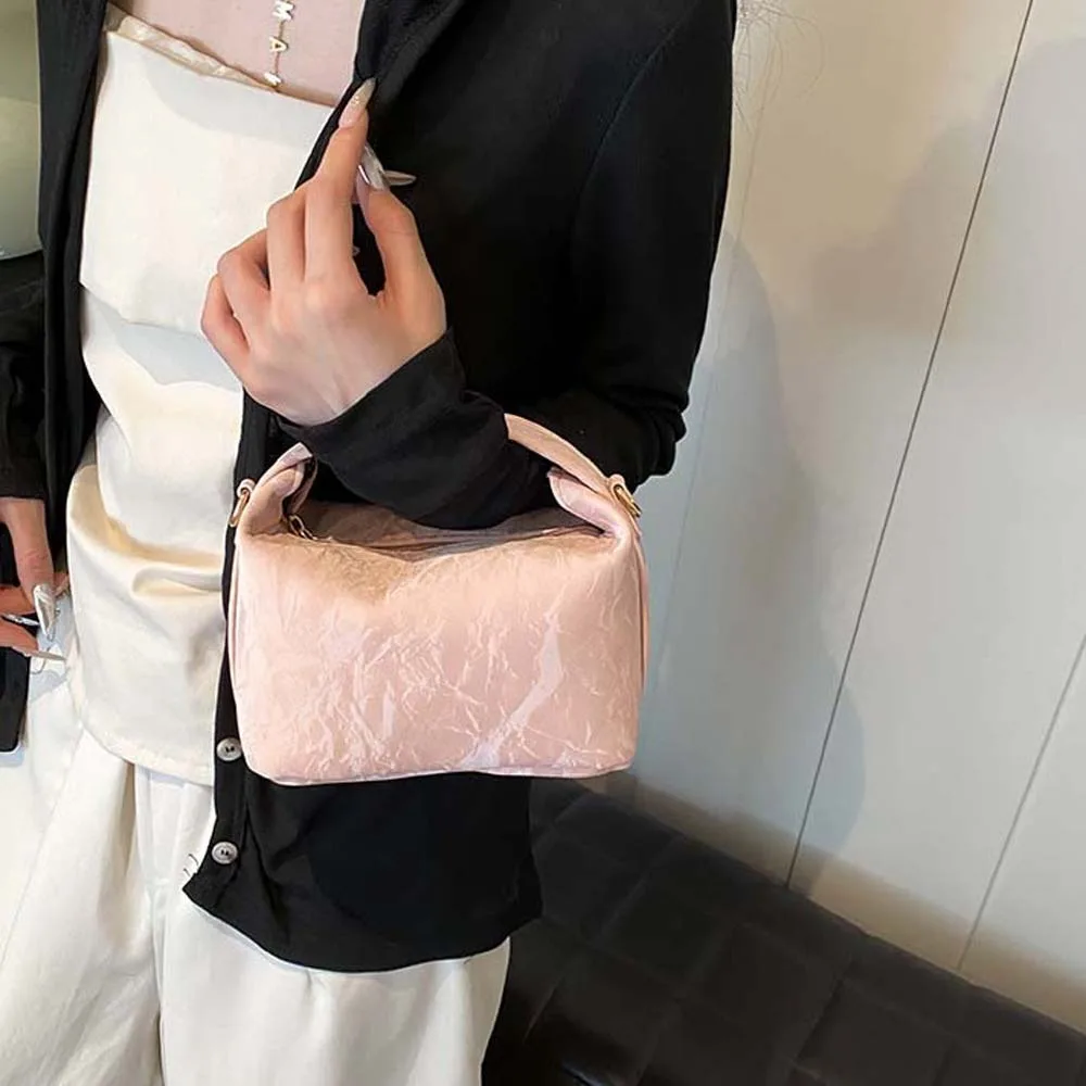 

5 Colors Halo Staining Chinese Style Handbag Anti-Splash Water Large Capacity Pea Purses Luxury Canvas Cheongsam Bag Daily