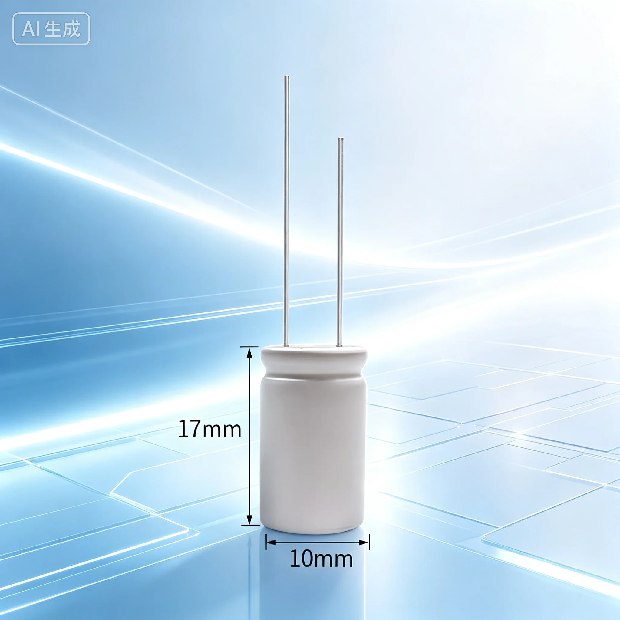 Premium 1000UF 35V Long Life High Temp Radial Electrolytic Capacitor for Circuit, Size 10X17MM  100pcs