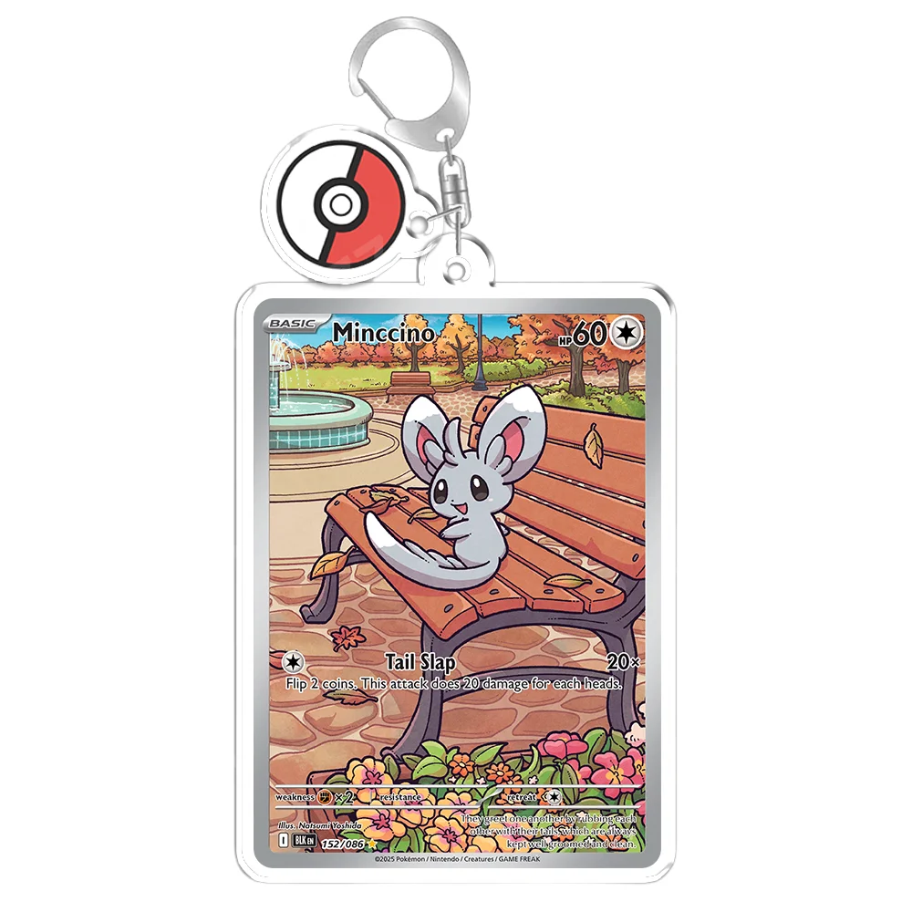 Keychain for Pokemon Rotom Ludicolo Riolu Sharpedo Anime Game Fans Gifts Recycled Acrylic Backpack Pendant Decoration Rare Toy view 2