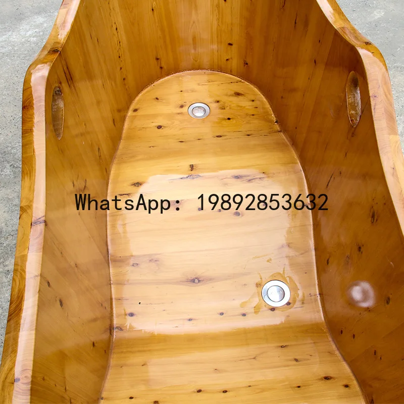 CZ Reclining Wooden Bucket Adult Bathing Bath Bucket Fragrant Fir Wood Soaking Bath Sauna Beauty Salon Medicinal Bath
