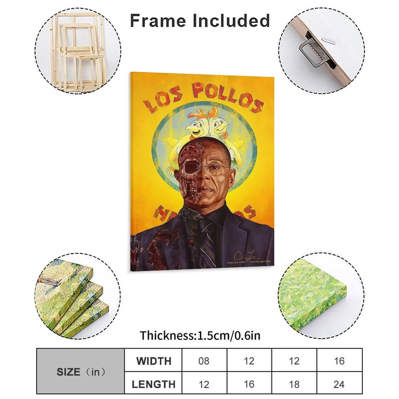 Gustavo Fring Canvas Painting Wall Cave Iron Garage Club Party Designing Framed Wall Paintings