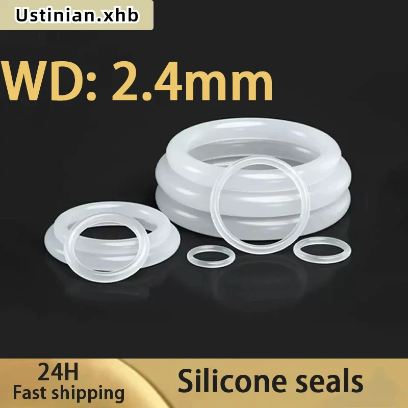 

WD：2.4mm Silicone sealing ring, gasket, O-ring, faucet, waterproof, high temperature resistant, ring rubber ring,