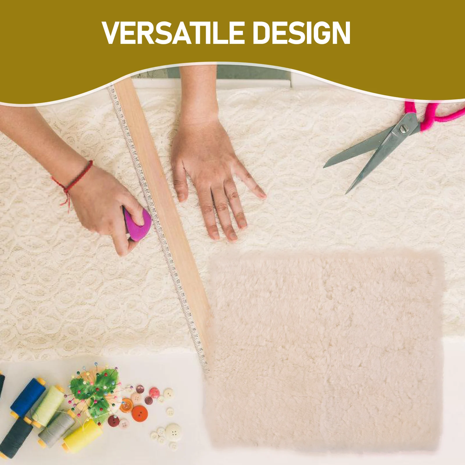 

Wool Knee Pads Material for Sewing Pre Quilted Fabric Quilting Waist Support and Insole