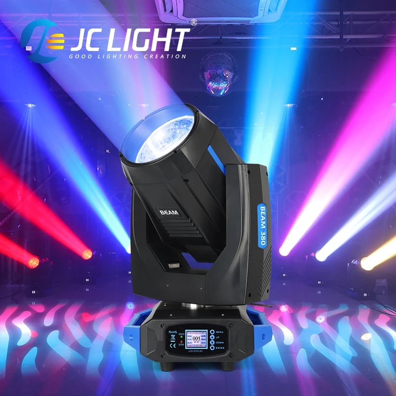 

JC Light Upgraded New 380w Stage Lighting Concert Dmx Dj Equipment Spot Luces 18r Sharpy Beam 380 Moving Head Light 2023 New