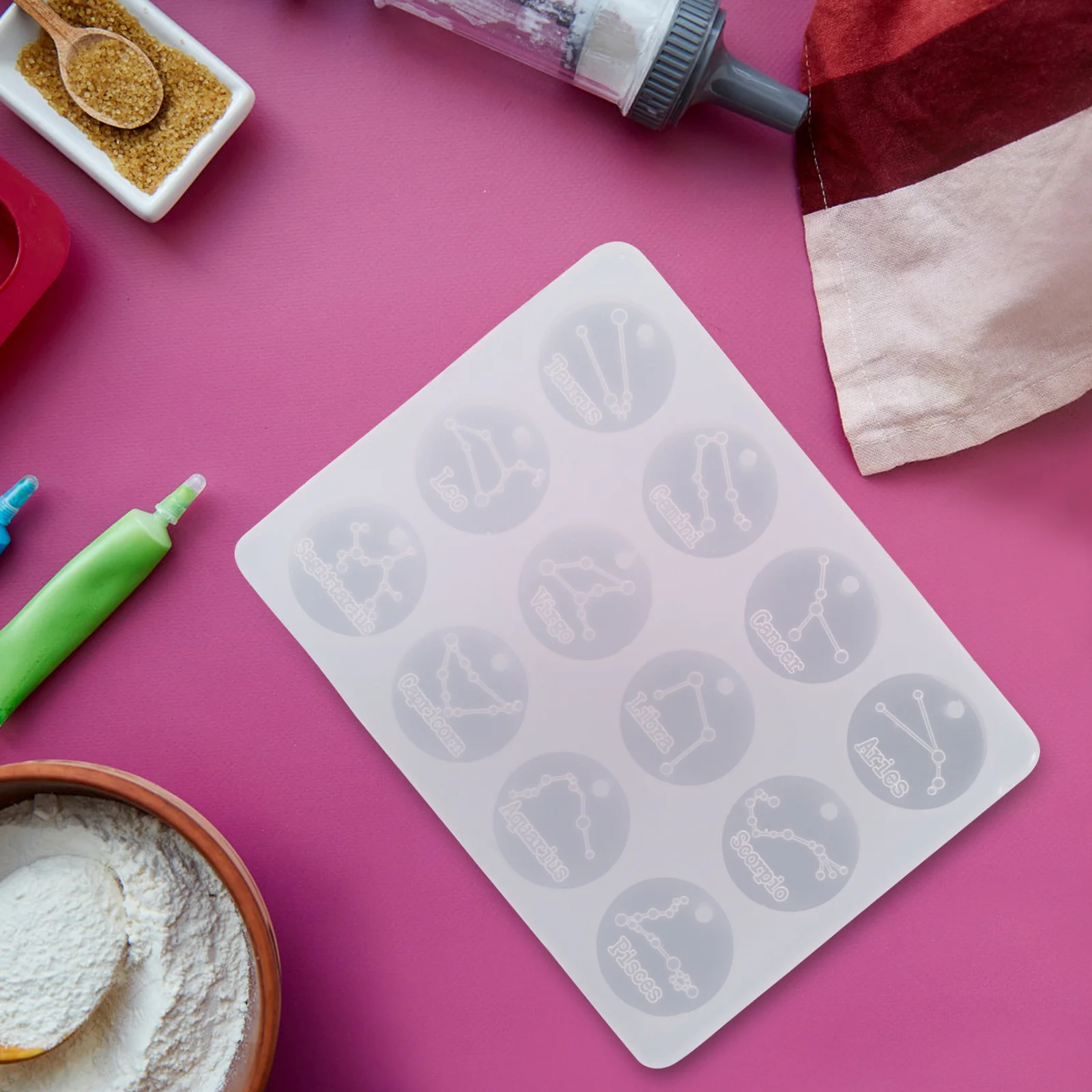 

Созвездие, круглая пластинчатая форма, силиконовые инструменты для изготовления ювелирных изделий своими руками, подвеска из эпоксидной смолы, многоразовые прозрачные формы для рукоделия