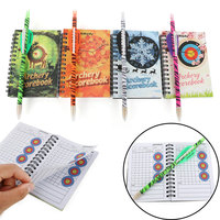 Archery Scorebook Black Pen 50 Paper Mark Notebook Target Competition Score Book Archer Shooting Training Practice Notebook