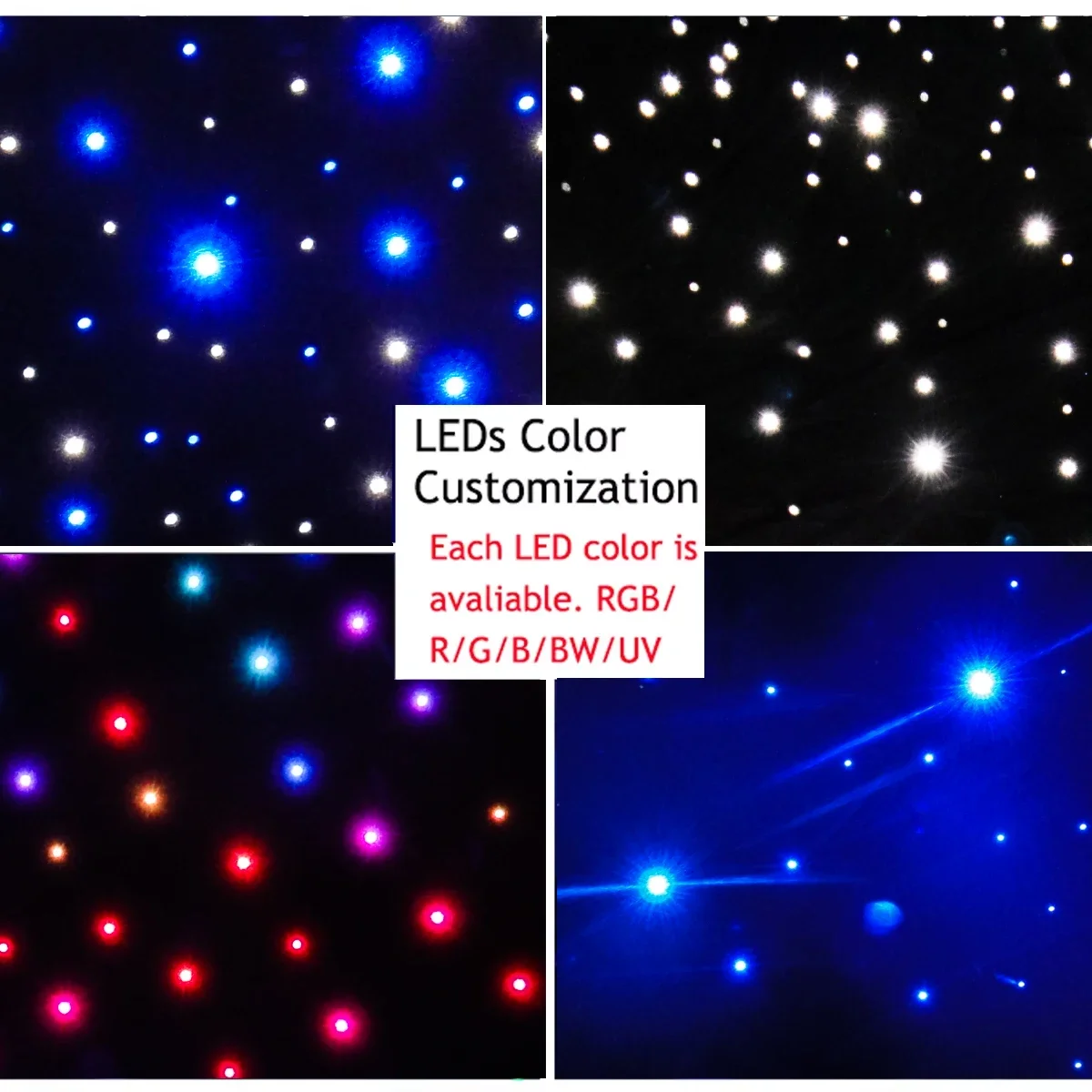 Free shipping low price more led lamp 3x2m White led starry sky light star cloth led star backdrop