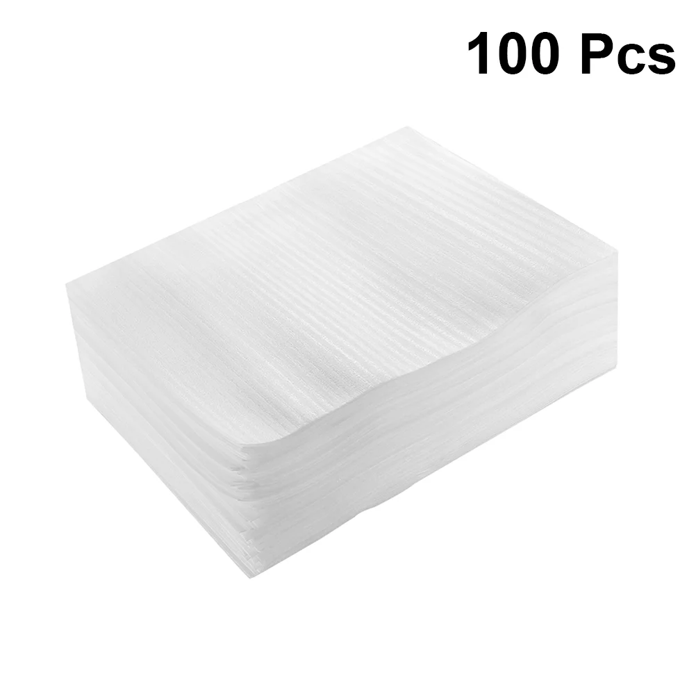 100pcs Waterproof Wraps EPE Coated Pearl Cotton Bag Shockproof Scratch Resistant Pouches (Thick 05cm, 25 x 30cm)