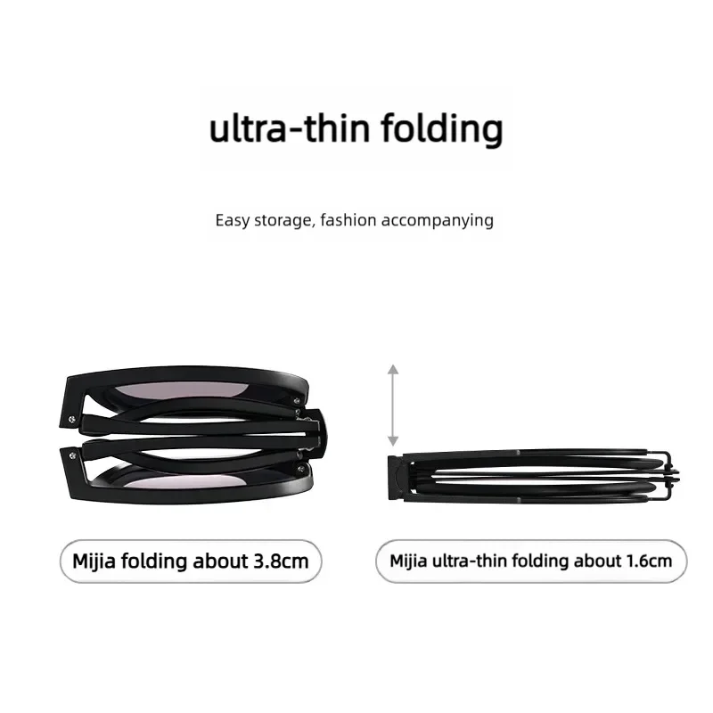 Okulary przeciwsłoneczne Xiaomi Mijia Ultra-Thin Foldable Polarized dla mężczyzn i kobiet, ochrona UV, HD Vision, lekkie okulary do prowadzenia samochodu — zdjęcie produktu 6