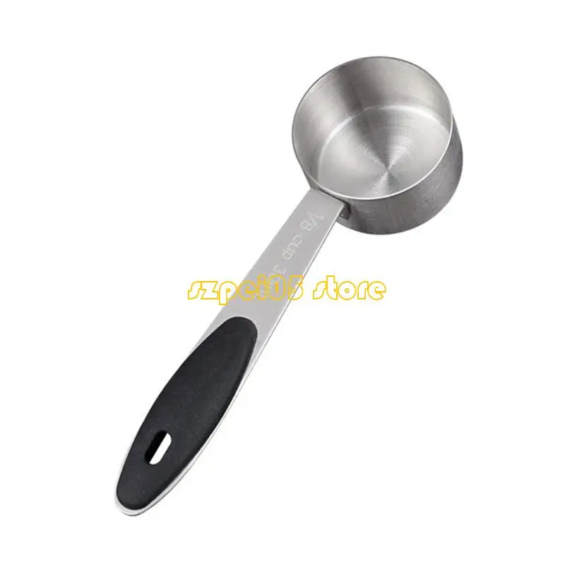

45BE 30ml Small Cup Measuring Scoops Coffee Spoon Stainless Steels Tablespoon for Coffee, Teas, Sugar, Flour