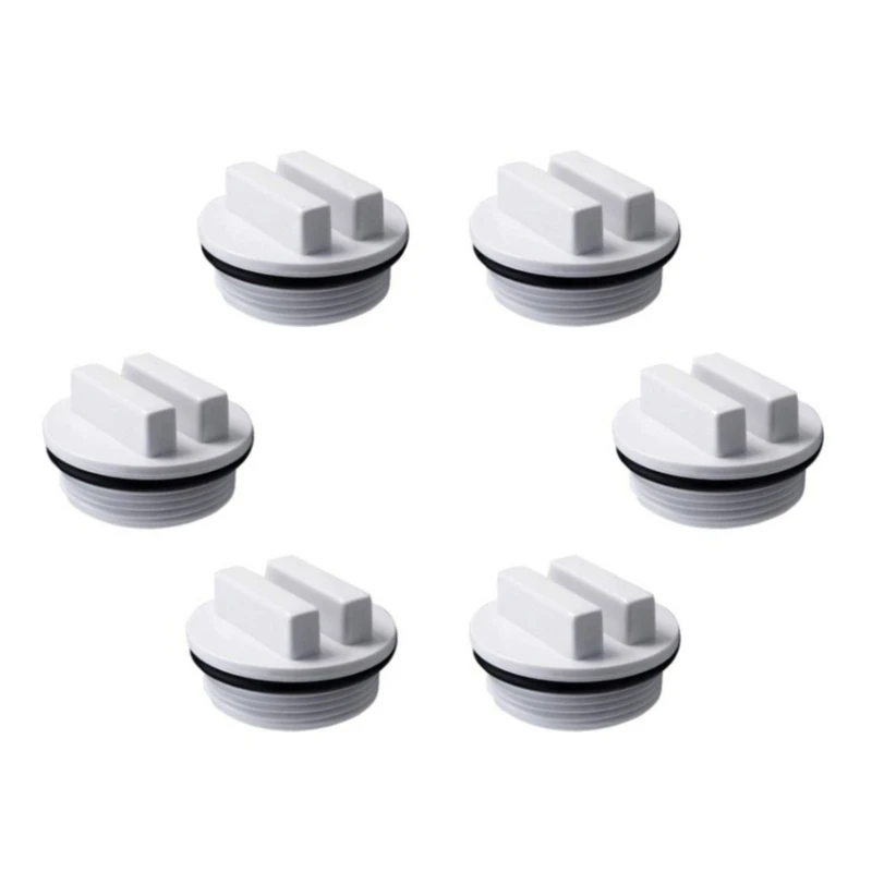 Set of 6 Pool Spa Drainage Solution Threaded Pool Spa Return Winterizing Plug Easy Installation Winterizing Pool Filter