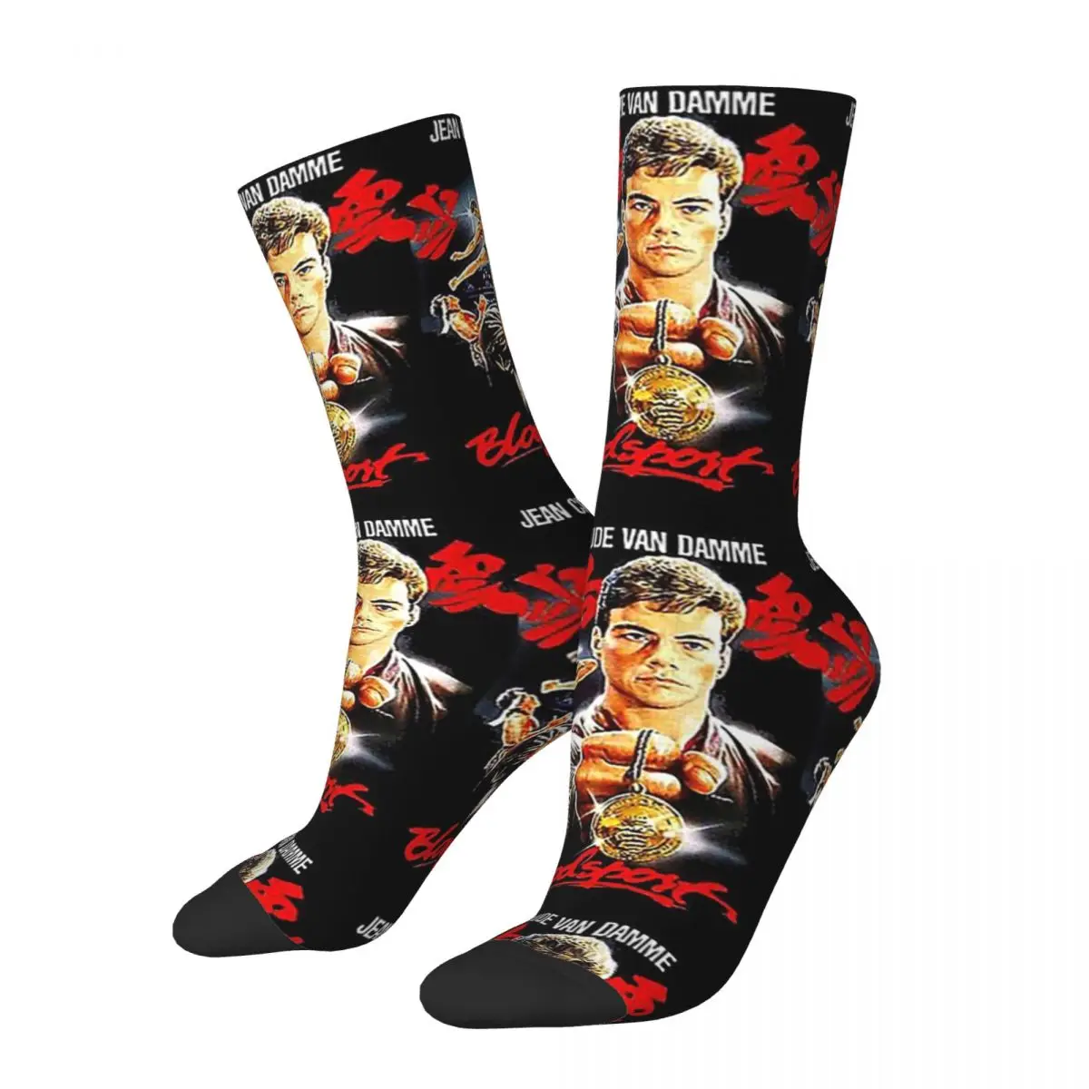 Bloodsport - Jean Claude Van Damme Frank Dux Socks Harajuku Super Soft Stockings All Season Long Socks Unisex Christmas Gifts