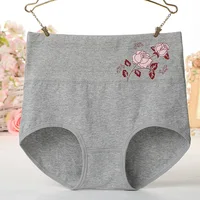 4Pcs/Set Cotton Panties Women's Underwear High Waist Plus Size Briefs Girls Abdomenal Shapewear Female Underpants Sexy Lingeries 5