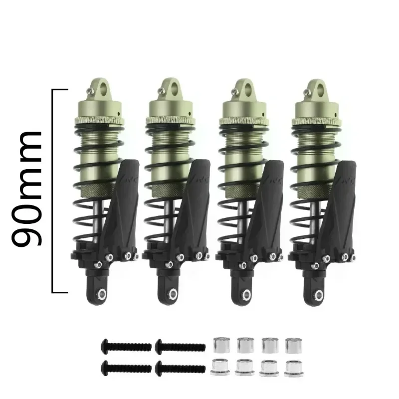 4pcs 90/100/110/120mm Metal Shock Absorber Oil Damper For 1/10 RC Crawler Car Axial SCX10 trxs TRX4 Redcat Gen8 Upgrade Parts