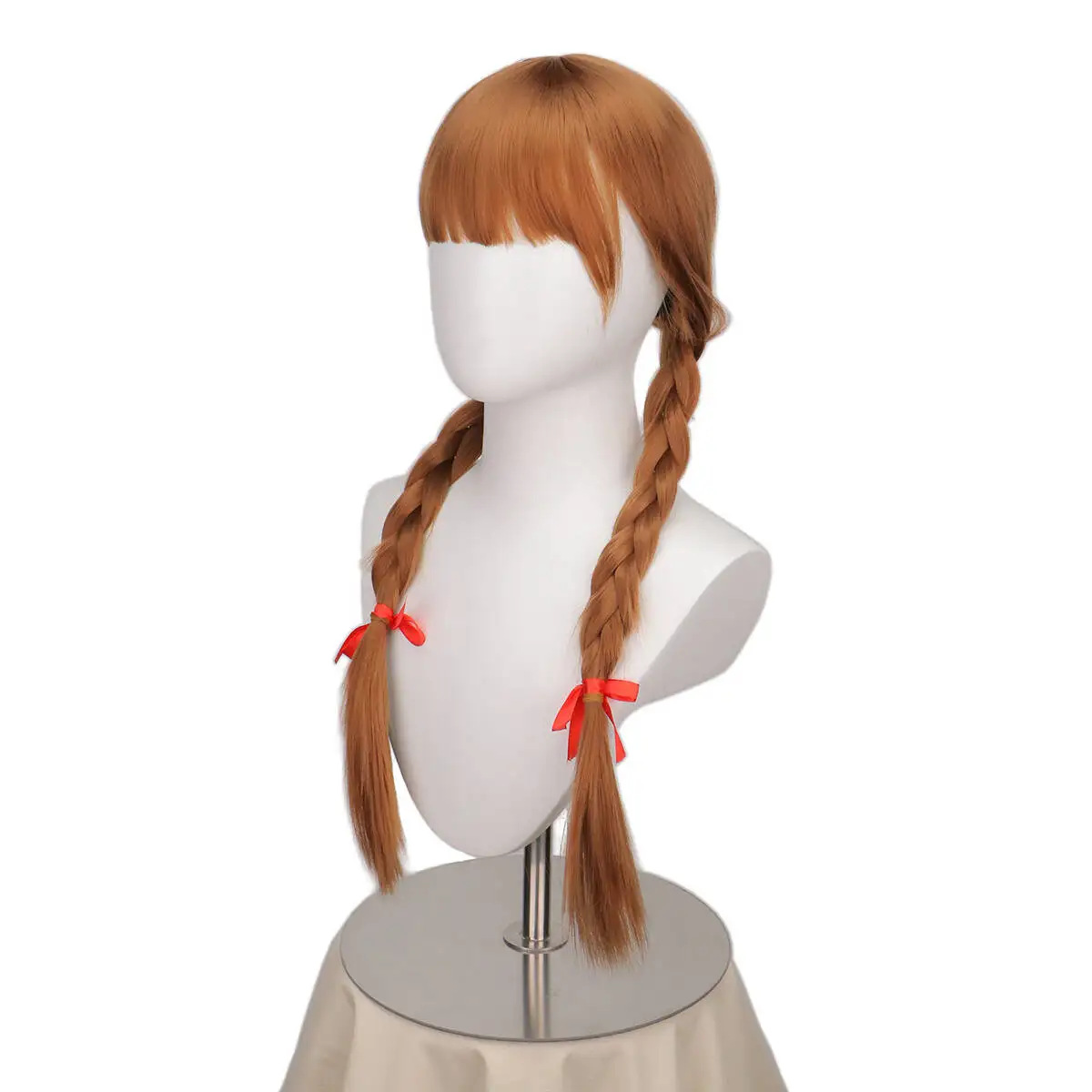 Doll Annabelle Cosplay Wig Long Brown Braided Heat Resistant Synthetic Hair Role Play Wigs view 3