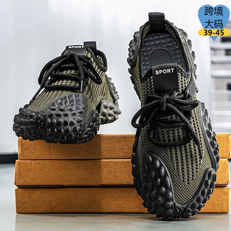 

New 2026 Summer Breathable Mesh Running Shoes Men's Large Size Casual Sneakers Comfortable All-Season Sports Footwear Zapatos