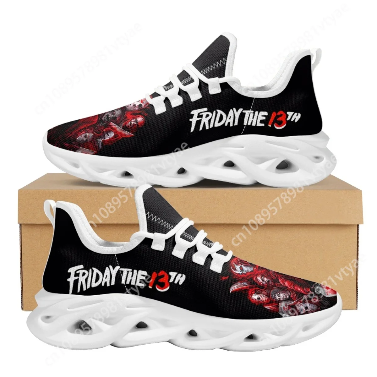 Custom Made Horror Movie Character Sneakers Jason / Michael Myers / Freddy Krueger / Chuck Air Cushion Shoes Halloween Tennis